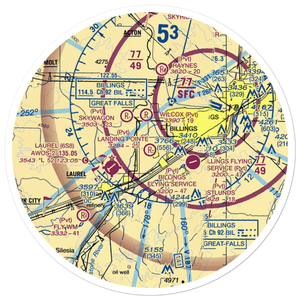 Landing Pointe Airport (MT57) VFR Sectional Sticker (30 mile)
