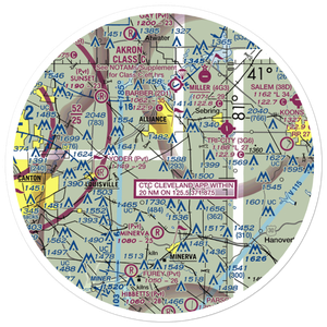 Gray Airport (OH32) VFR Sectional Sticker (30 mile)