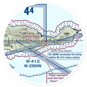 Santa Cruz Ranch Airstrip (44CA) VFR Sectional Sticker (20 mile)