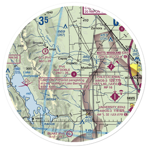 Ala Doble Airport (CA34) VFR Sectional Sticker (30 mile)