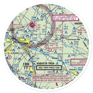 Polecat Aerodrome (SC67) VFR Sectional Sticker (30 mile)