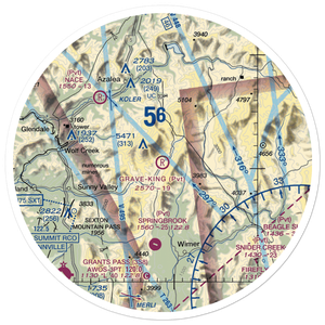 Grave-King Airport (OR44) VFR Sectional Sticker (30 mile)