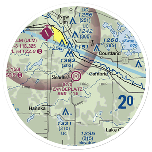 Landeplatz Airport (MN88) VFR Sectional Sticker (20 mile)