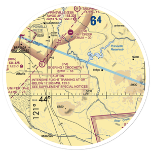 Agape Farm Airport (OR42) VFR Sectional Sticker (30 mile)