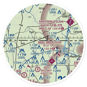 Elkwood Airpark (AL99) VFR Sectional Sticker (20 mile)