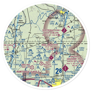 Elkwood Airpark (AL99) VFR Sectional Sticker (30 mile)