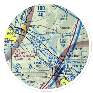STOL Airport (65WI) VFR Sectional Sticker (20 mile)