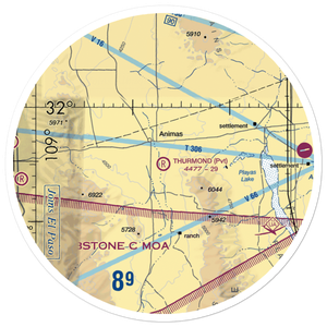 Thurmond Airport (NM12) VFR Sectional Sticker (30 mile)