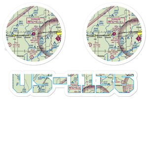Lejeune Aerial Applications Airport (10LS) VFR Sectional Sticker Pack
