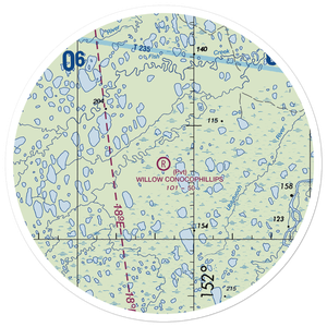 Willow ConocoPhillips Airport (42AK) VFR Sectional Sticker (30 mile)