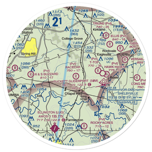 Racecar Airport (TN27) VFR Sectional Sticker (30 mile)