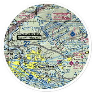 Black Landing Field (PA44) VFR Sectional Sticker (30 mile)
