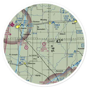 Besch Airport (IA18) VFR Sectional Sticker (30 mile)