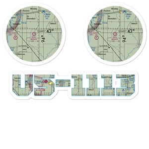 Besch Airport (IA18) VFR Sectional Sticker Pack