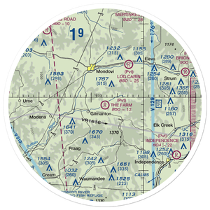 The Farm Airport (94WI) VFR Sectional Sticker (30 mile)