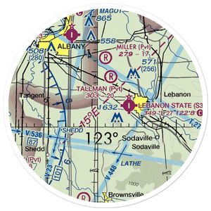 Knokey Field (6OR8) VFR Sectional Sticker (20 mile)