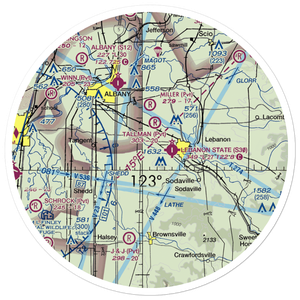 Knokey Field (6OR8) VFR Sectional Sticker (30 mile)