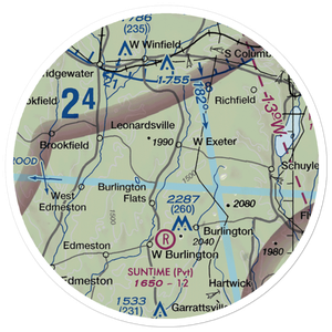Flying W Airport (NY78) VFR Sectional Sticker (20 mile)