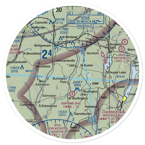 Flying W Airport (NY78) VFR Sectional Sticker (30 mile)