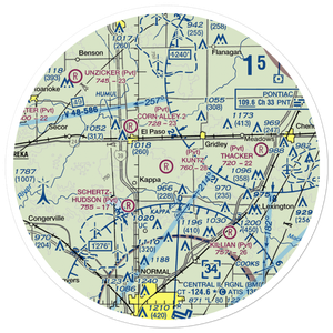 Kuntz Restricted Landing Area (3IL8) VFR Sectional Sticker (30 mile)