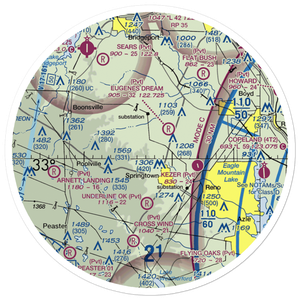 RNW Airport (0XA0) VFR Sectional Sticker (30 mile)