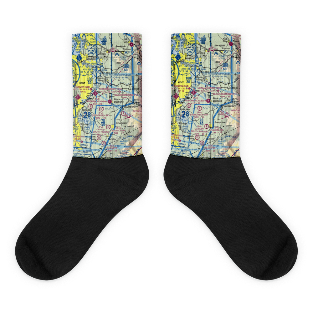 Lake Sawyer Double EE Seaplane Base (WA41) VFR Sectional Socks 