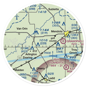 Keutzer Airport (US-1057) VFR Sectional Sticker (20 mile)