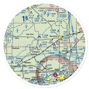 Keutzer Airport (US-1057) VFR Sectional Sticker (30 mile)