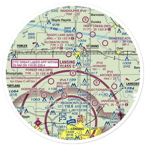 Howard Airfield (25MI) VFR Sectional Sticker (30 mile)
