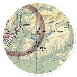 Myrtle Creek Airport (US-1050) VFR Sectional Sticker (20 mile)