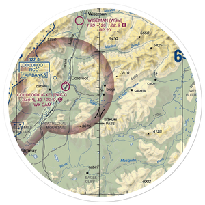 Myrtle Creek Airport (US-1050) VFR Sectional Sticker (30 mile)