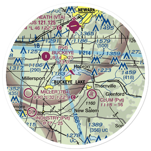 Roberts Field (US-1048) VFR Sectional Sticker (20 mile)