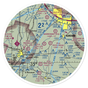 Good Life Ranch Airport (17OK) VFR Sectional Sticker (30 mile)