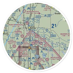 Double H Ranch Airport (OK40) VFR Sectional Sticker (30 mile)