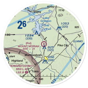 Mount Moriah Field (02AR) VFR Sectional Sticker (20 mile)