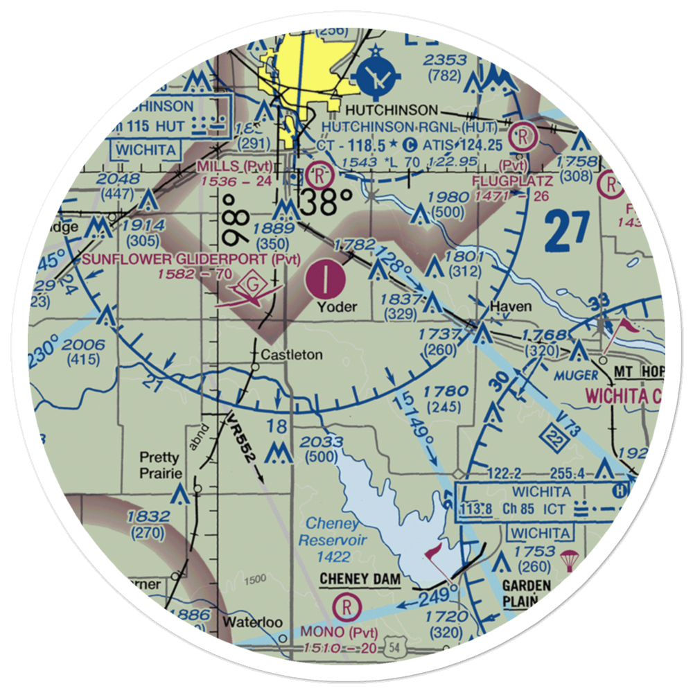 Irish Creek Airfield (SN51) VFR Sectional Sticker (30 mile) 