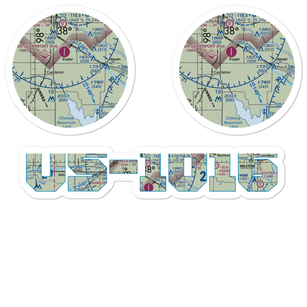 Irish Creek Airfield (SN51) VFR Sectional Sticker Pack 