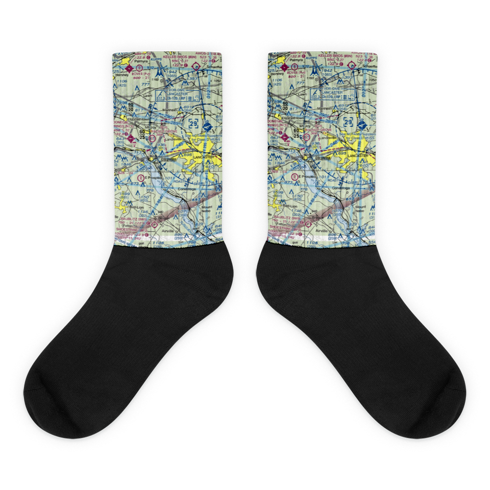 Sunburst Field (4PA7) VFR Sectional Socks 