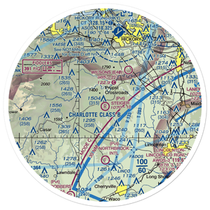 Stieger Field (NC78) VFR Sectional Sticker (30 mile)