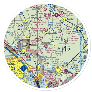 Blue Ridge Airport (99XS) VFR Sectional Sticker (30 mile)