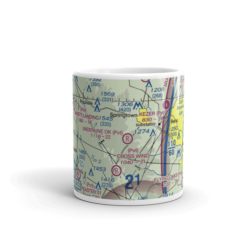 Underline OK Airport (93XS) VFR Sectional  Mug 