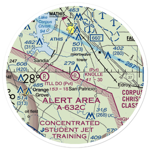 J A Knolle Airport (8XS3) VFR Sectional Sticker (20 mile)