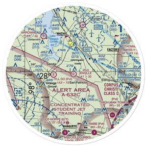 J A Knolle Airport (8XS3) VFR Sectional Sticker (30 mile)