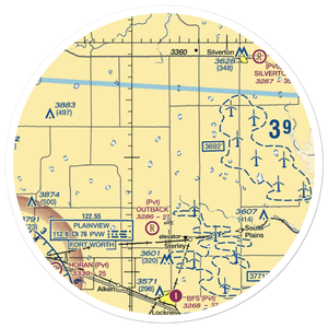 Sherman Farm Air Airport (US-0993) VFR Sectional Sticker (30 mile)