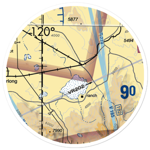 Dead Cow Lakebed Airstrip (HSFIDCL) VFR Sectional Sticker (20 mile)