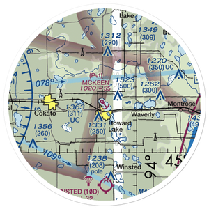 McKeen Seaplane Base (6MN3) VFR Sectional Sticker (20 mile)