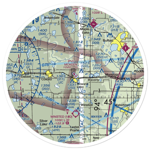 McKeen Seaplane Base (6MN3) VFR Sectional Sticker (30 mile)