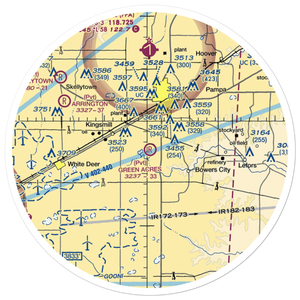 Green Acres Airfield (XS28) VFR Sectional Sticker (30 mile)