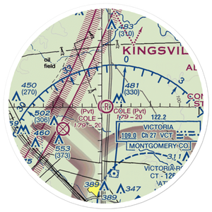 Cole Ranch Airport (94XS) VFR Sectional Sticker (20 mile)