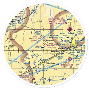 Arrington Ranch Airport (7XS5) VFR Sectional Sticker (30 mile)